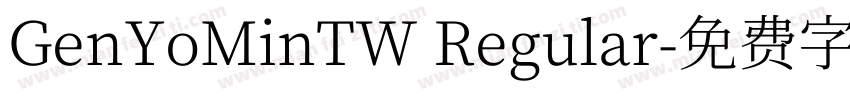 GenYoMinTW Regular字体转换